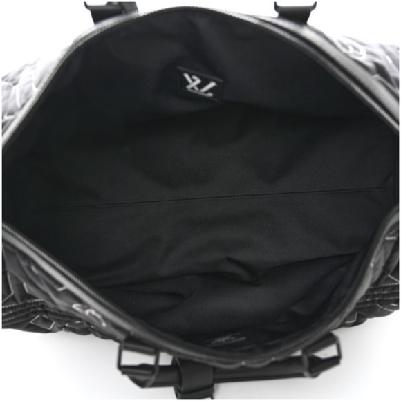 LOUIS VUITTON Embroidered Keepall Bandouliere 50 Black LIMITED Edition - Picture 4 of 16